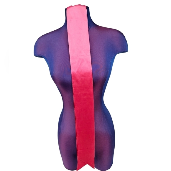 Unbranded Pink‎ Ombre Pointed Silk Ascot Scarf Headband Belt G11 - Picture 2 of 4